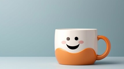 a 3d cute cartoon Coffee Mug
