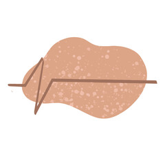 Abstract Boho Brown Clipart