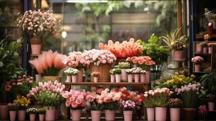 Fototapeta na wymiar background Flower Shop concept 