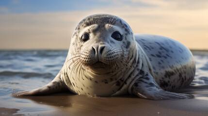 Grey seal in the wild