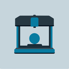 3D printer, vector, isolate