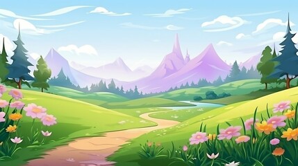 background Enchanted Meadows concept
