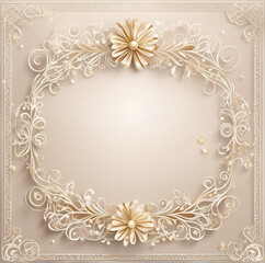 frame with floral ornament
