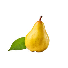 Pear isolated on white PNG transparent background
