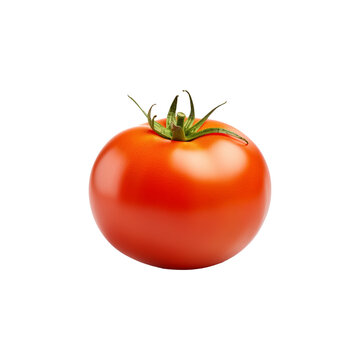 Tomato  isolated on white PNG transparent background