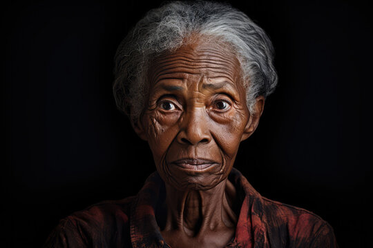 portrait of a black elder woman