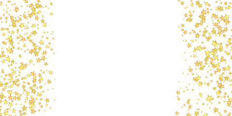 Magic stars vector overlay.  Gold stars scattered