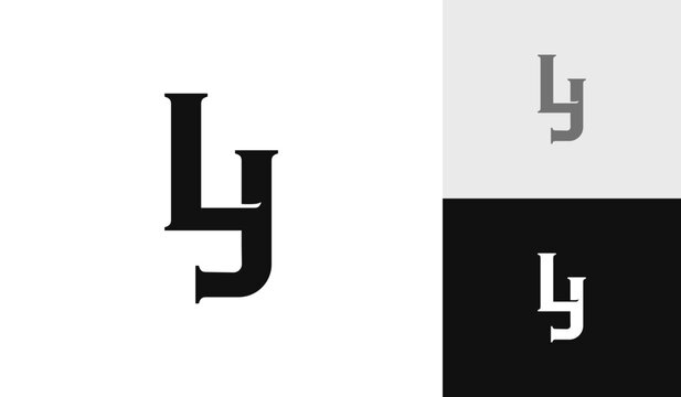 Letter JL initial monogram logo design
