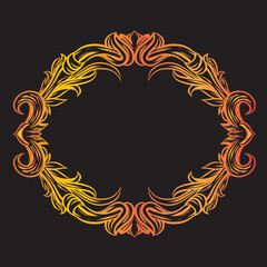 Decorative vintage set of thin calligraphic elements: 
borders, frames, dividers, ornaments, page decoration.
Combinations for retro design, greeting cards,
Islamic ribbon ornament