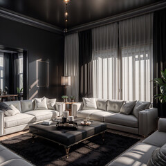 Fototapeta premium Modern Living Room Interior