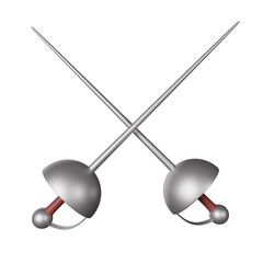 Fencing 3D Icon Illustration