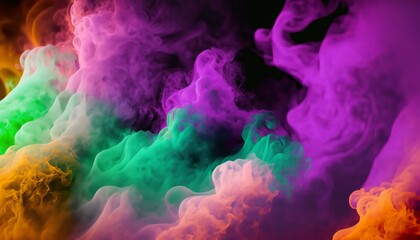 Fototapeta na wymiar Top abstract background with smoke