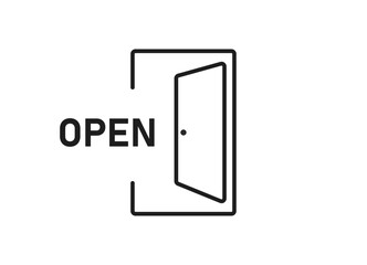open vector symbol.
Suitable for signage