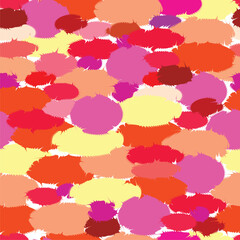 Vector abstract camouflage seamless pattern repeat background. Colorful spots and splashes