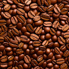 Coffee shop grain background, Generative AI