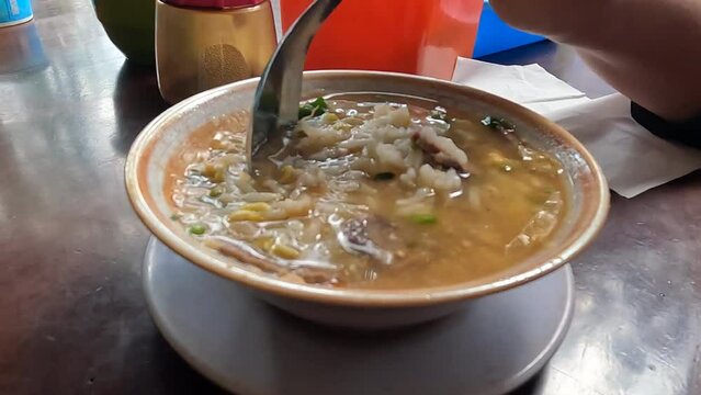 Soto Daging or Beef Soup, Indonesian food.
