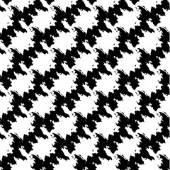 Seamless pattern with paint blots. Black and white abstract drawing. Vector illustration