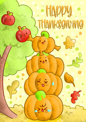 Set of Thanksgiving items