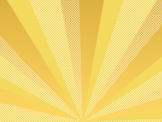 ドット柄の大きな集中線のフレームLarge concentrated line frame with dot pattern＃effect line＃concentration line