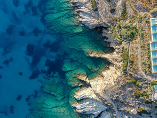The coasts of Ios in Greece