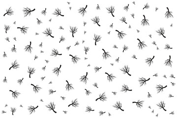 Hand drawn flat Halloween pattern design