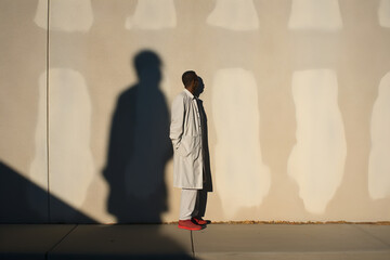 Representing the extended hours and dedication of healthcare workers, even as day turns to night