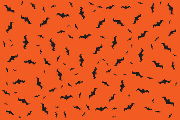 Hand drawn flat Halloween pattern design