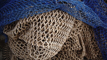 colorful nets stacked as a background