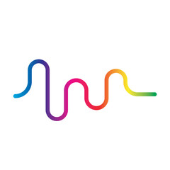 Sound waves logo vector illustration