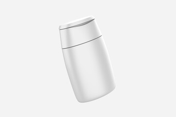Shampoo Bottle Mockup Isolated On White Background. 3d illustration