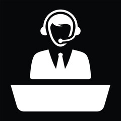 Help Desk icon in vector. Logotype