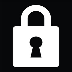 The lock icon. Lock symbol. Flat Vector illustration