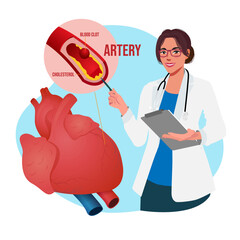 A woman cardiologist explains about heart disease