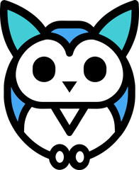 owl illustrations  animal owl color