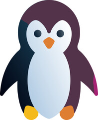 Obraz premium penguin illustrations animal penguin color