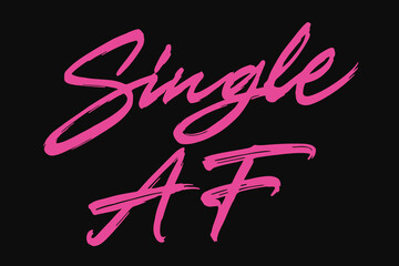 Single AF lettering