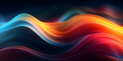 abstract colorful wave light background