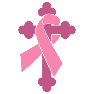 recommend clip art: Cancer Cross - Cancer Awareness Illustration