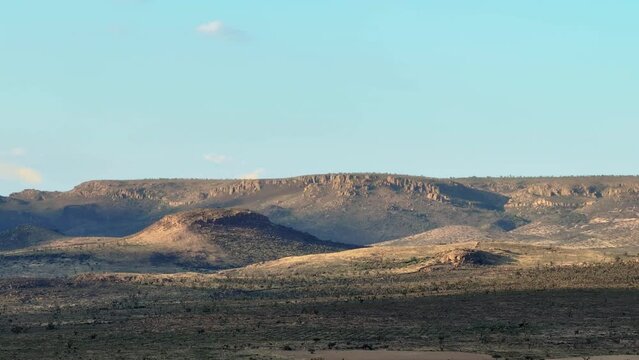 Desert arid landscape and rural countryside of aguascalientes mexico