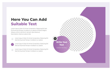 Video thumbnail and corporate business web banner template