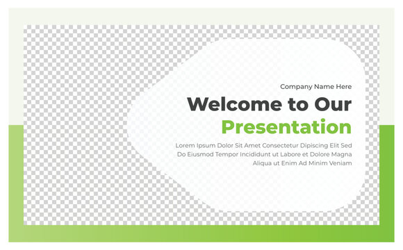 Welcome presentation slide design template