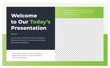 Corporate business brochure or horizontal report cover design template