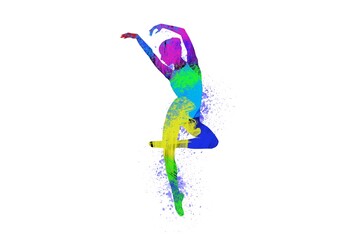 Watercolor Dancer drawing, silhouette of a dancing person, Watercolor dancing, Hiphop, Classical
