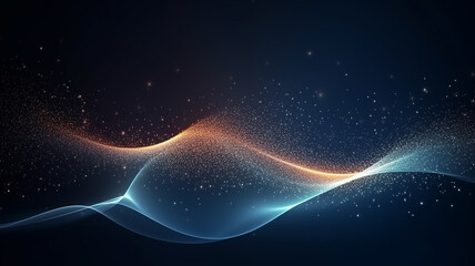 Modern digital abstract background. wave particle technology background.