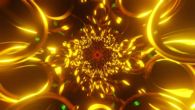 Disco strobe lights in neon pulse within this VJ loop.