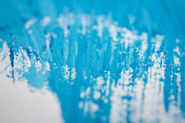 Extreme close up of acrylic paint texture