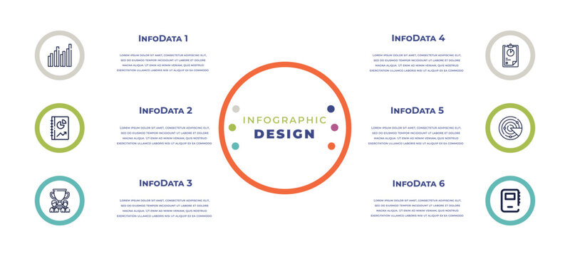 Dual Chart, Pie Chart File, Profit Report, Spider Chart, Success Man, Story Outline Icons. Editable Vector From Business Concept. Infographic Template.