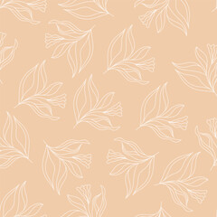 Floral pattern. Hand-made seamless pattern for textiles, fabrics, covers, wallpapers, prints and creative ideas