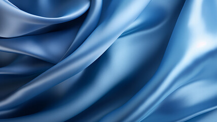 Obraz premium luxury blue fabric texture for background.