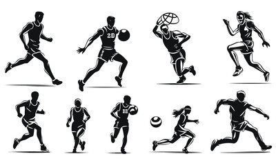 vector sport silhouette collection